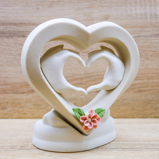 Cuore Mani Love Porcellana di Capodimonte