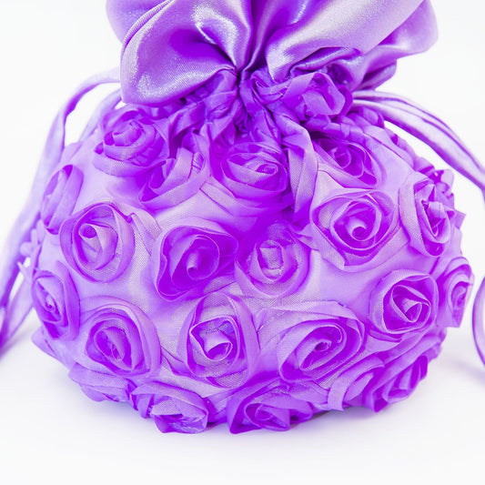 Sacchetto Viola con Roselline