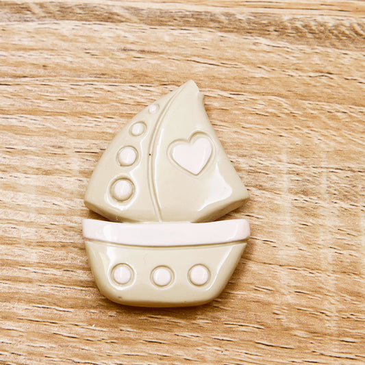 Magnete Barchetta dell'Amore Rosa