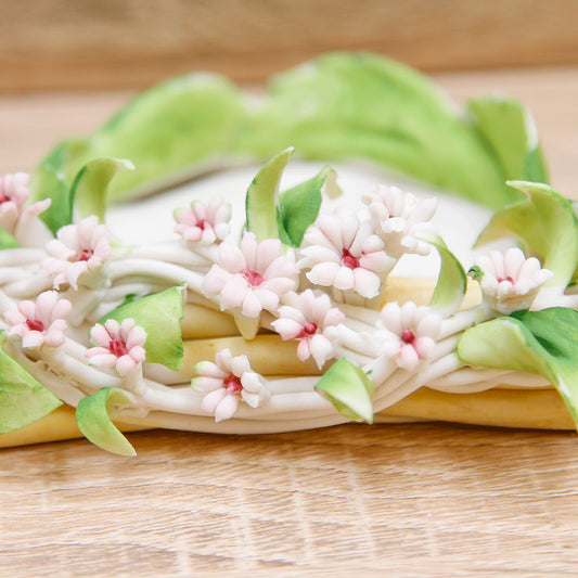 Portacandele con Fiorellini Linea Fiorellini Porcellana di Capodimonte