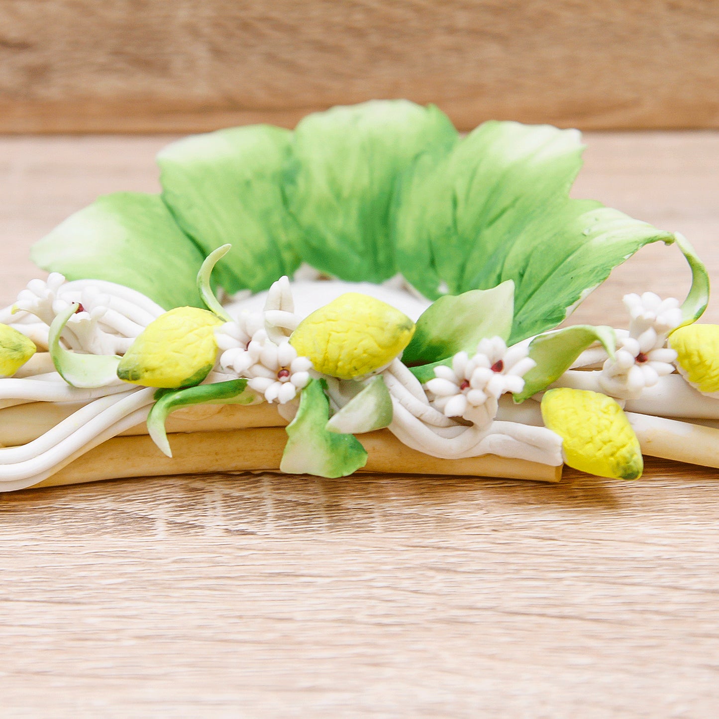 Portacandele Limoni Linea Limoni Porcellana di Capodimonte