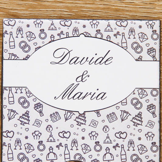 Magnete Fedi Personalizzato Linea Matrimonio