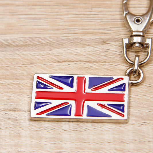 Moschettone Ciondolo Bandiera Inglese Linea Viaggi