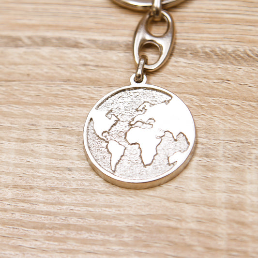 Portachiavi Mappamondo in Rilievo Linea Viaggi