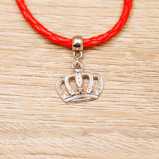 Bracciale Cordoncino Sottile con Corona