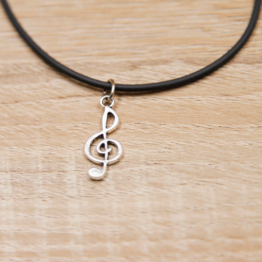Collana con Ciondolo Chiave di Violino Linea Musica