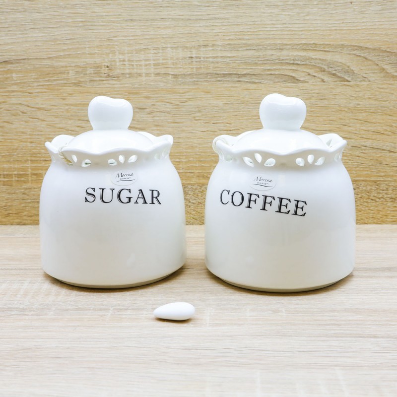 Set Barattoli Zucchero e Caffè Tonda Morena