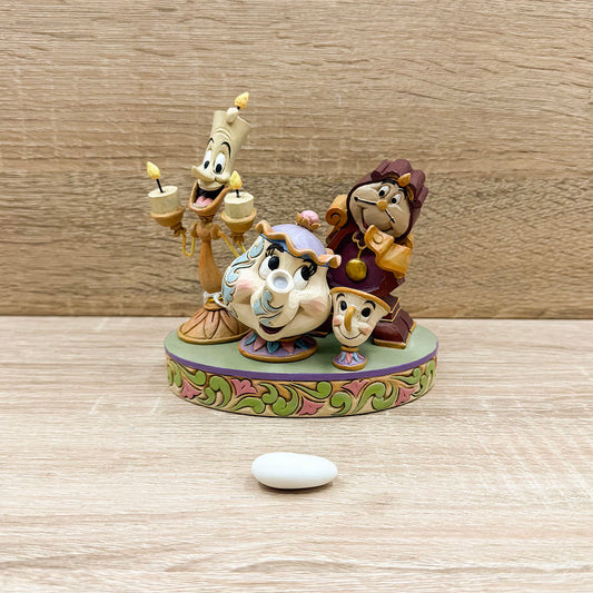 Lumière, Tockins, Mrs. Bric e il piccolo Chicco Disney Traditions