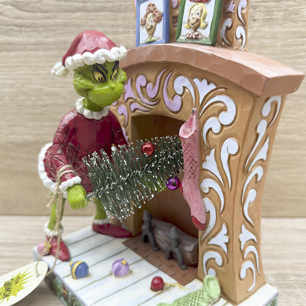 Grinch vestito da Babbo Natale Enesco