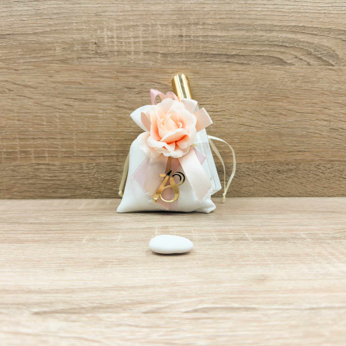 Sacchetto Con Fiore E Profumino Orchidea Bomboniere
