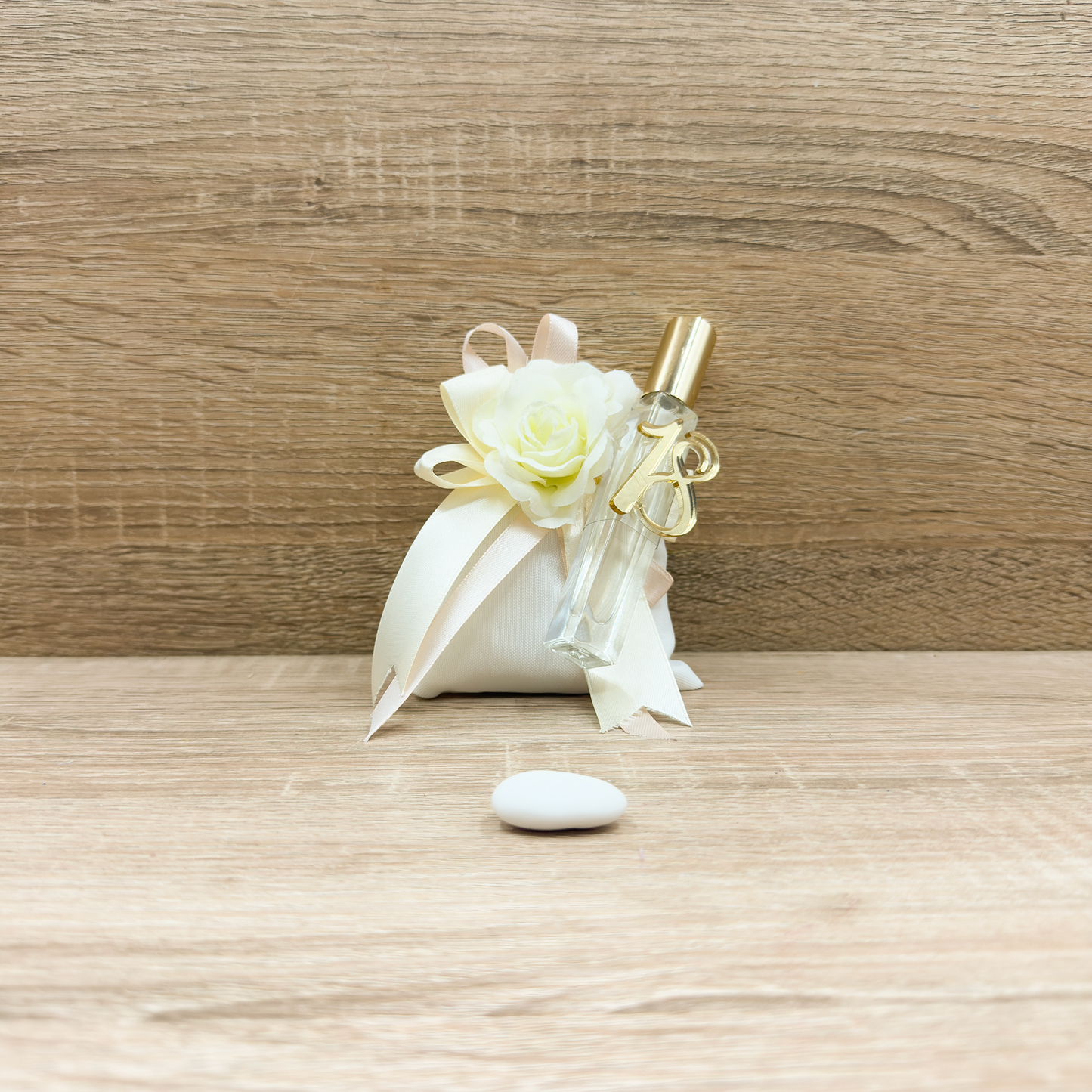 Sacchetto Con Fiore E Profumino Orchidea Bomboniere