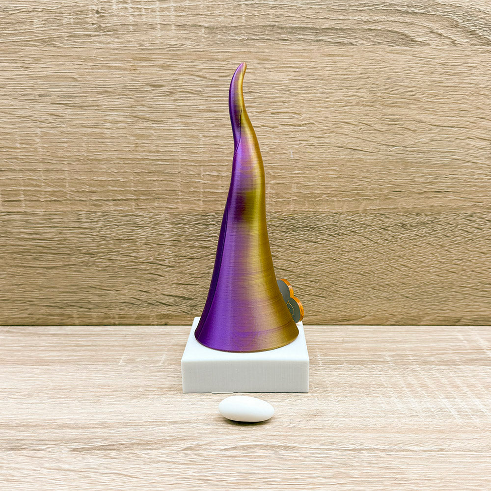 Corno Multicolor Viola con Cuore Orchidea