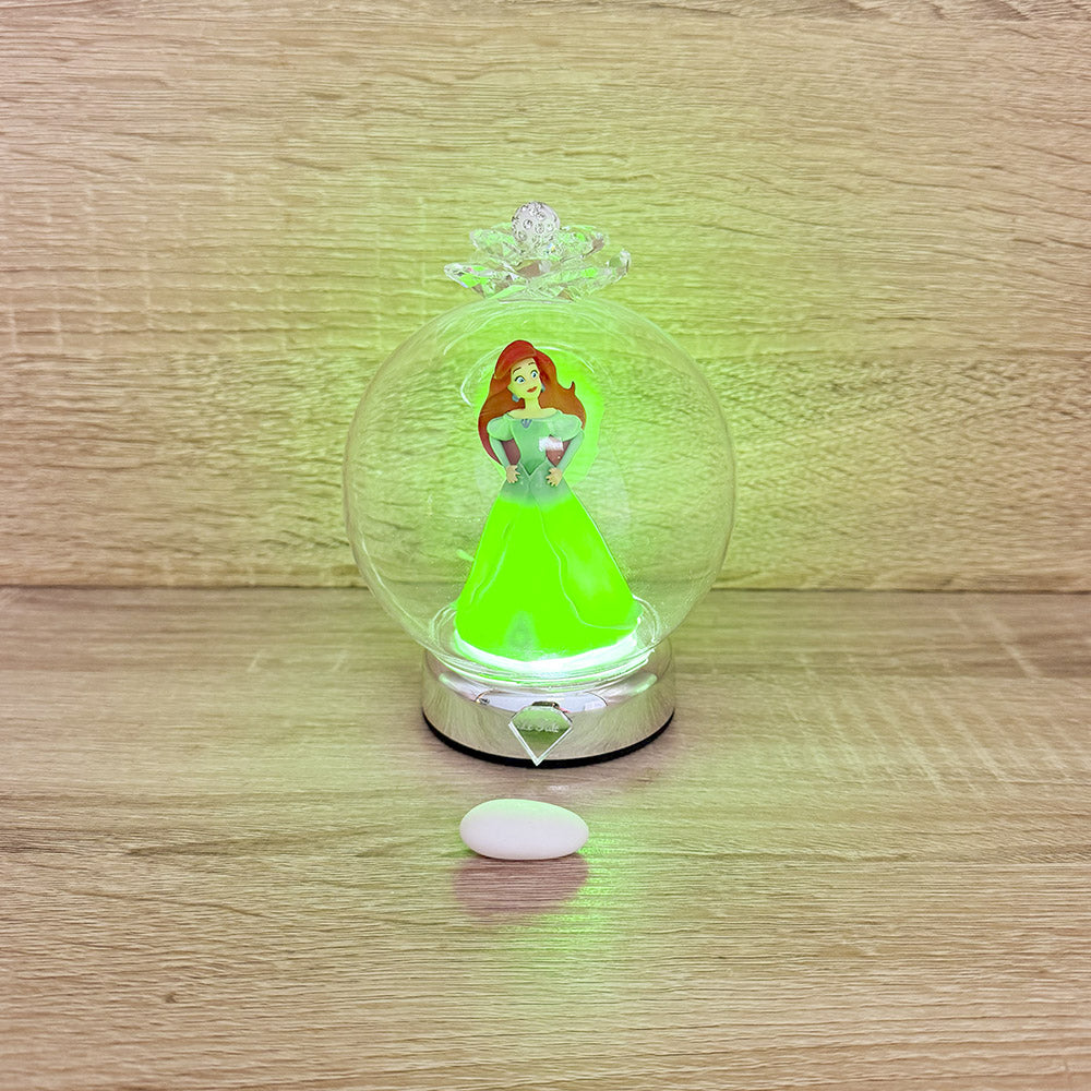 Campana Led Ariel Disney Orchidea Bomboniere