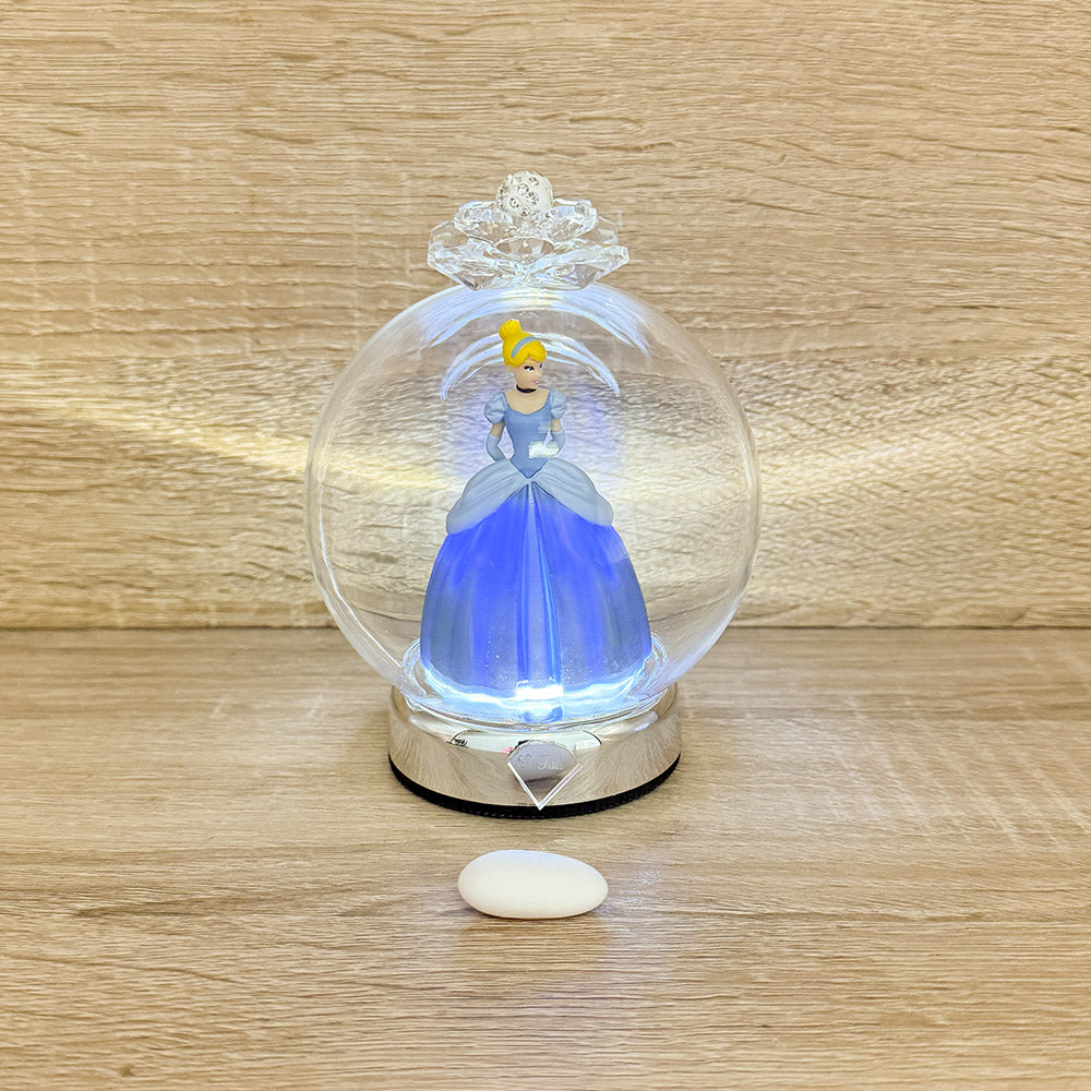 Campana Led Cenerentola Disney Orchidea Bomboniere