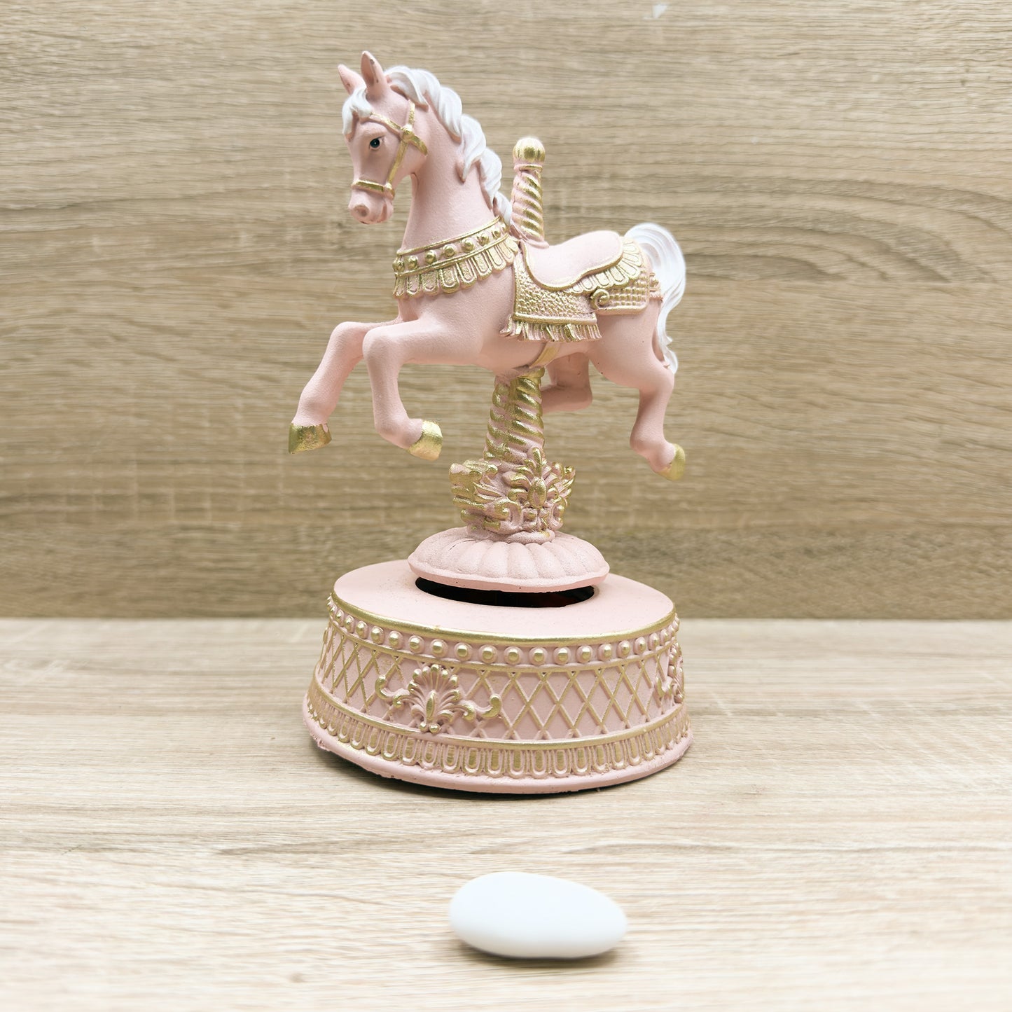 Carillon Cavallo Rosa Mandorle by Paben