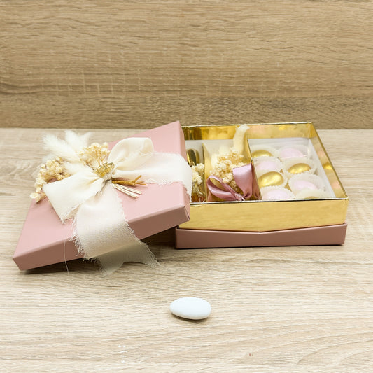 Scatolina Con Confetti, Profumino E Fiori Orchidea Bomboniere