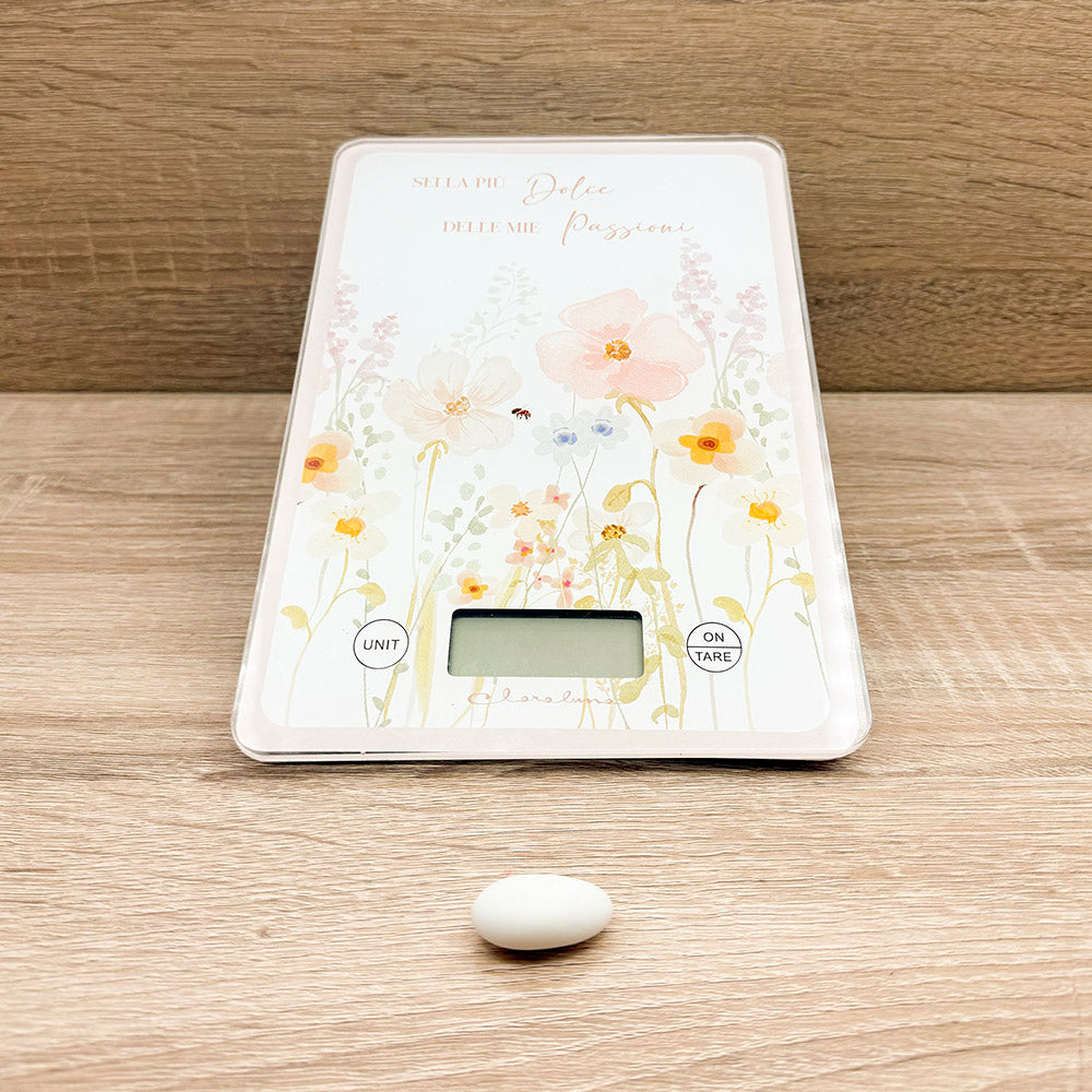 Bilancia Decoro Floreale Rosa Claraluna