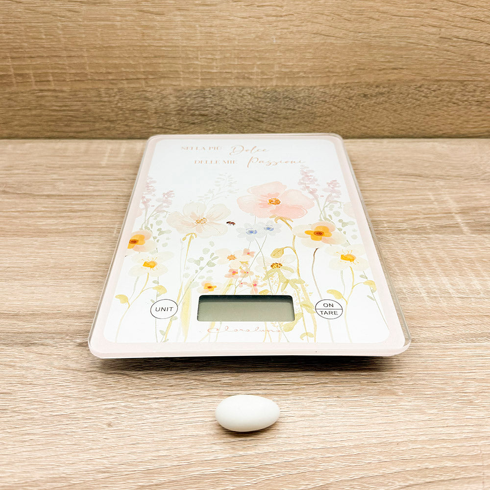 Bilancia Decoro Floreale Rosa Claraluna