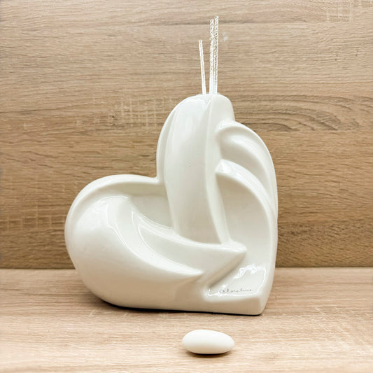 Profumatore Cuore Grande Bianco Claraluna