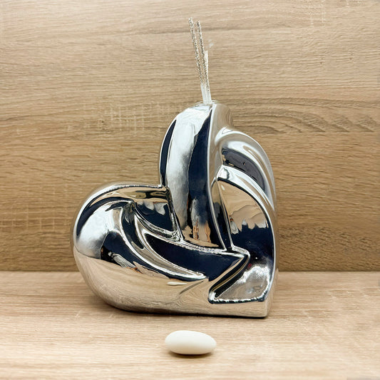 Profumatore Cuore Grande Argento Claraluna