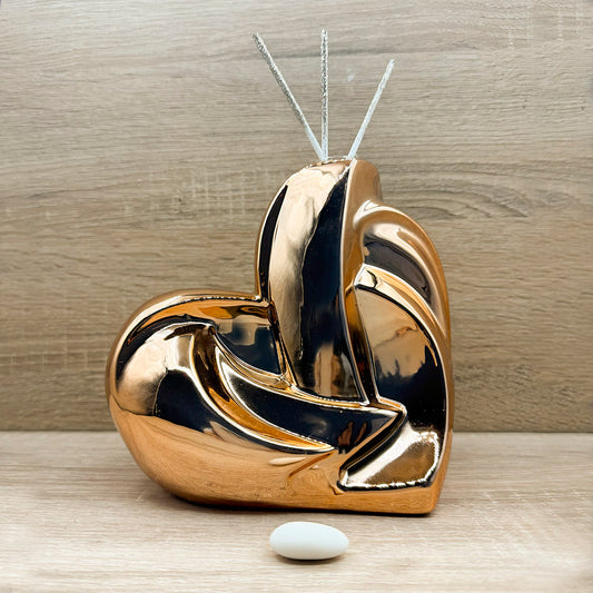 Profumatore Cuore Grande Oro Rosa Claraluna