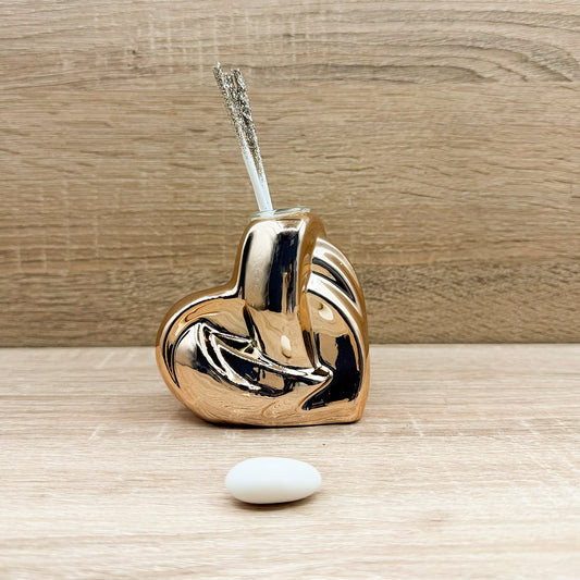 Profumatore Cuore Piccolo Oro Rosa Claraluna