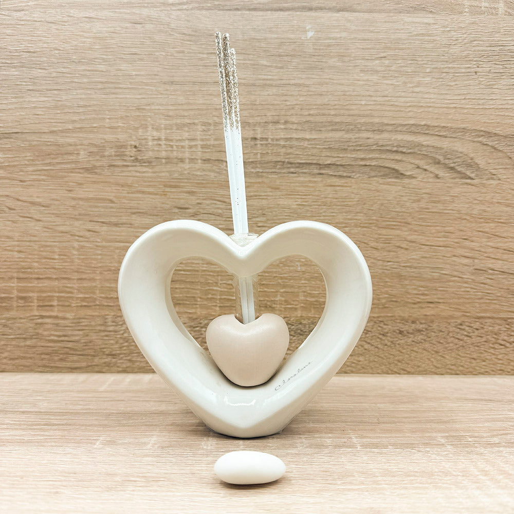 Profumatore Doppio Cuore Tortora Claraluna
