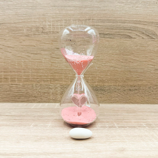 Clessidra Rosa con Cuore Claraluna