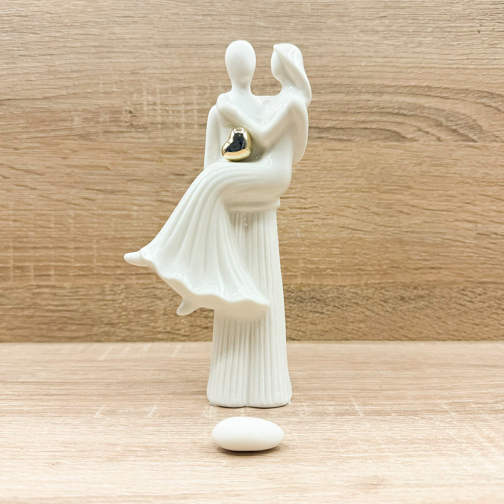 Coppia Sposi con Cuore Oro Claraluna