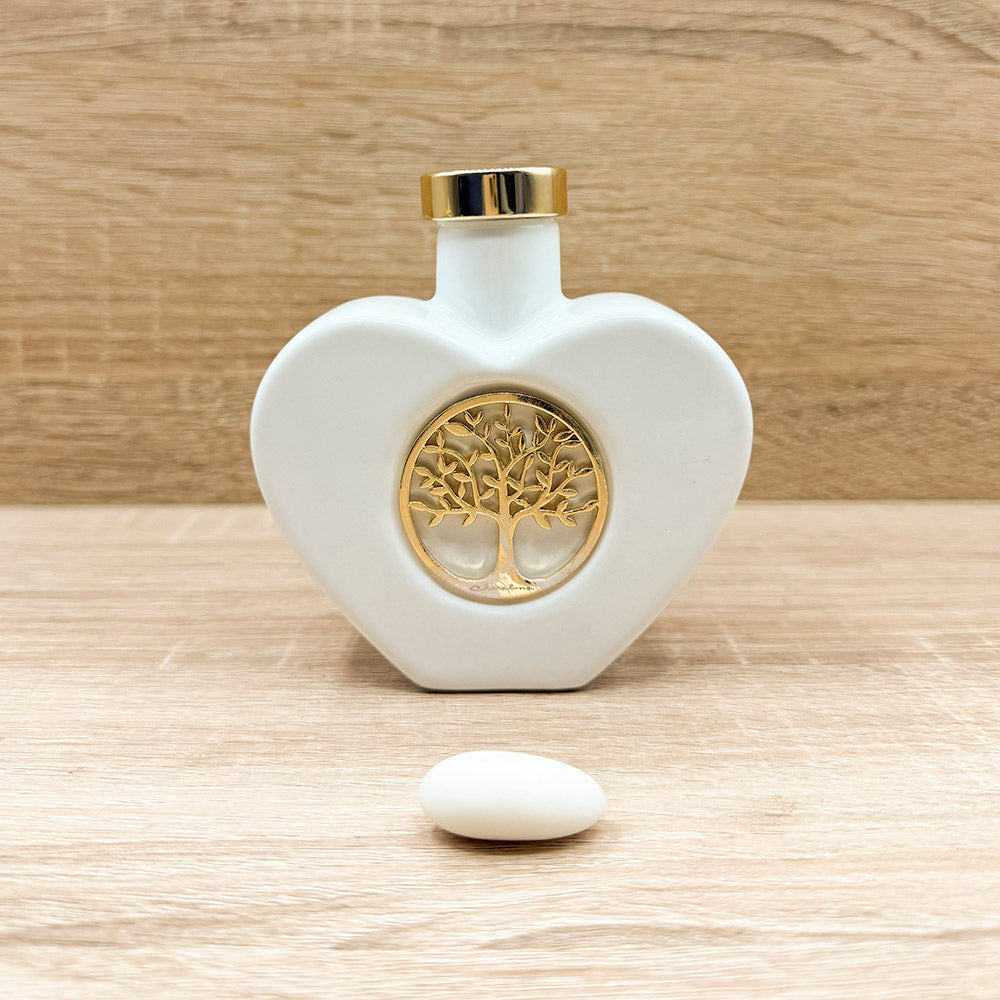Oliera Cuore con Albero della Vita Oro Claraluna