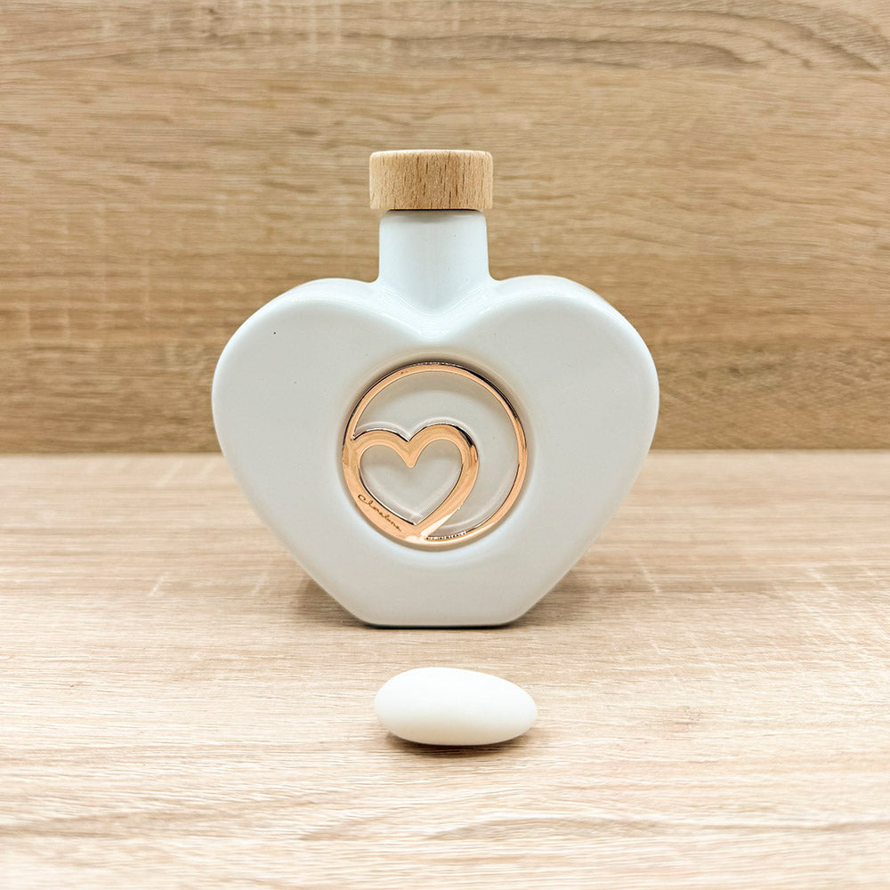 Oliera Cuore con Cuore Oro Rosa Claraluna