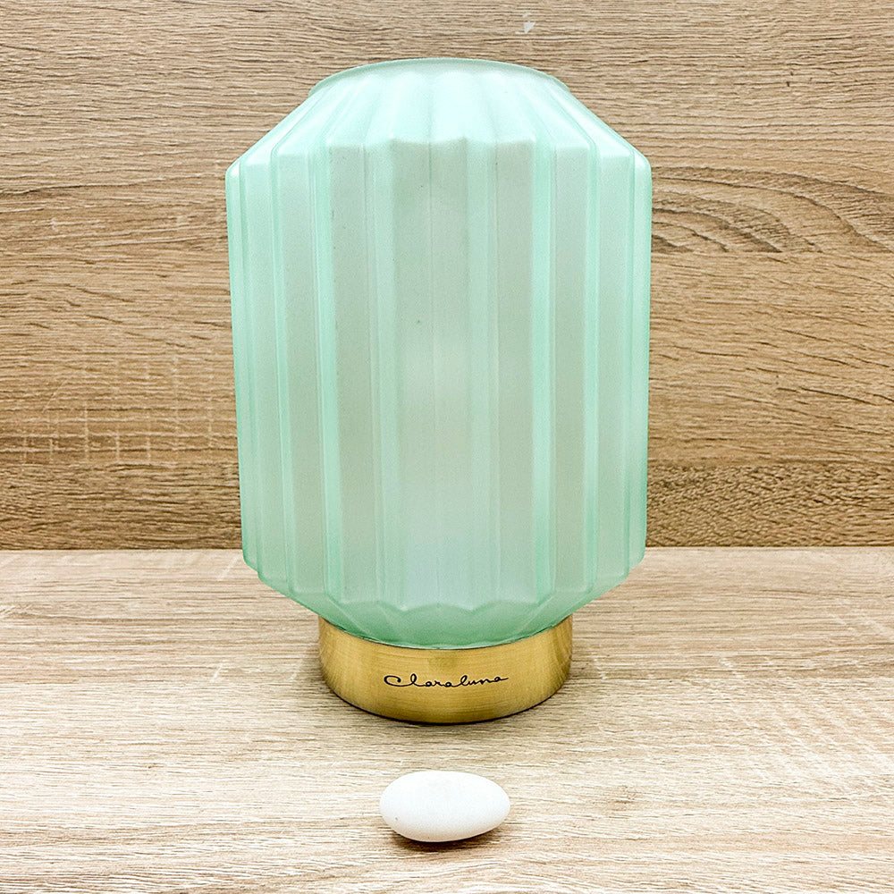 Lampada Piccola Plissettata Azzurra Claraluna