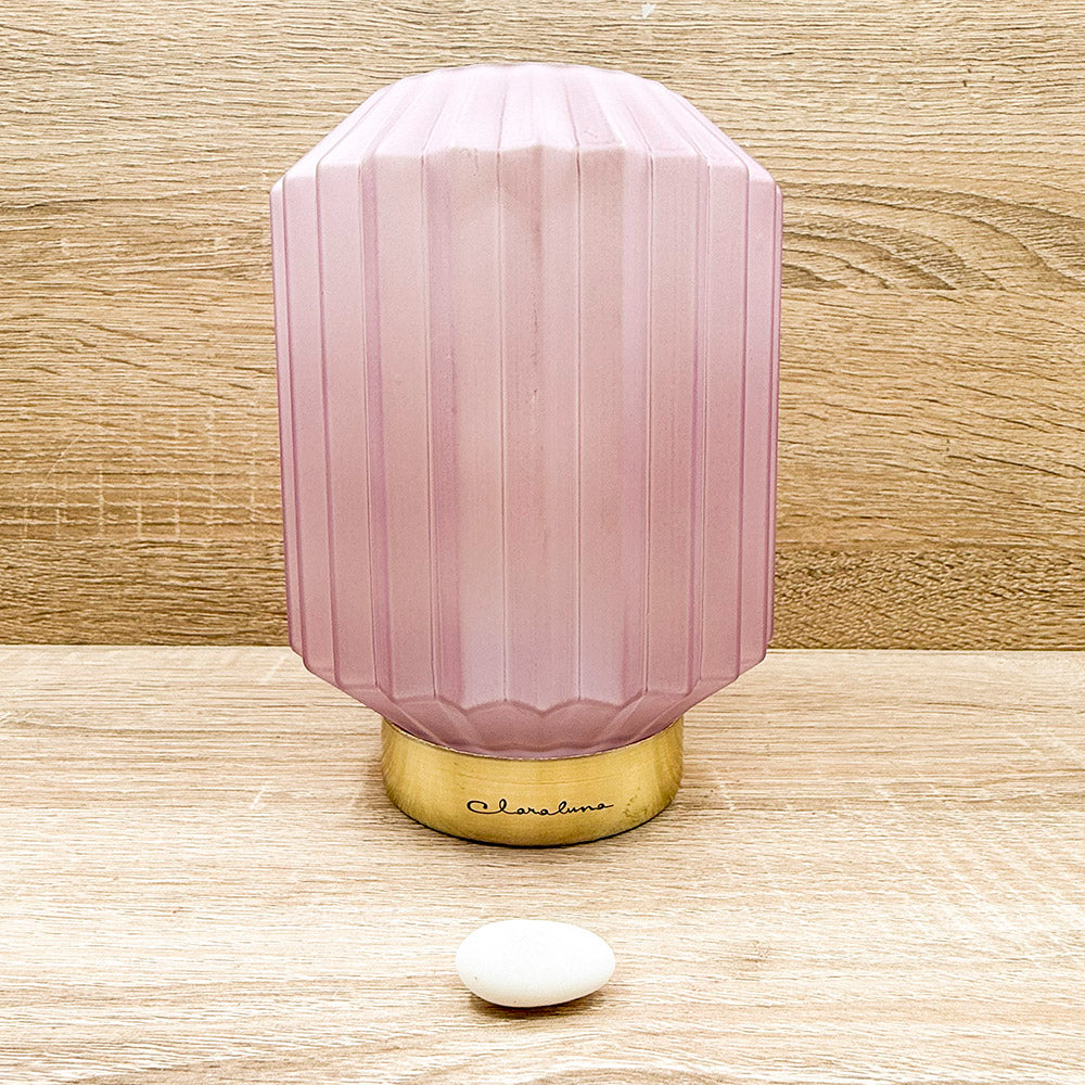 Lampada Piccola Plissettata Rosa Claraluna