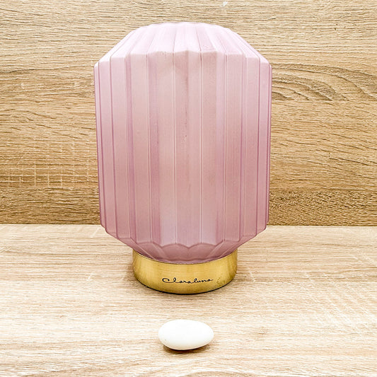 Lampada Piccola Plissettata Rosa Claraluna