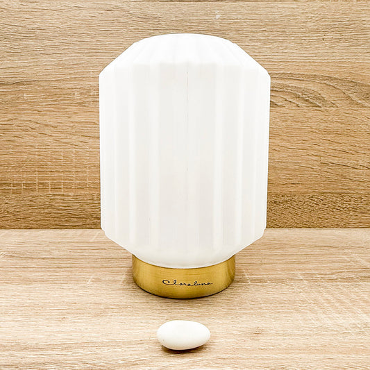 Lampada Piccola Plissettata Bianca Claraluna