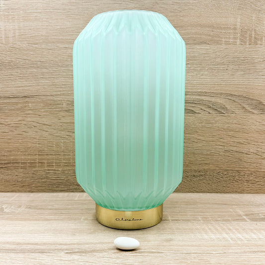 Lampada Plissettata Azzurra Claraluna