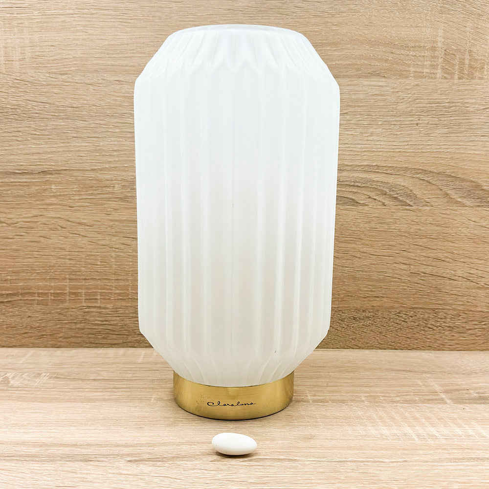 Lampada Plissettata Bianca Claraluna