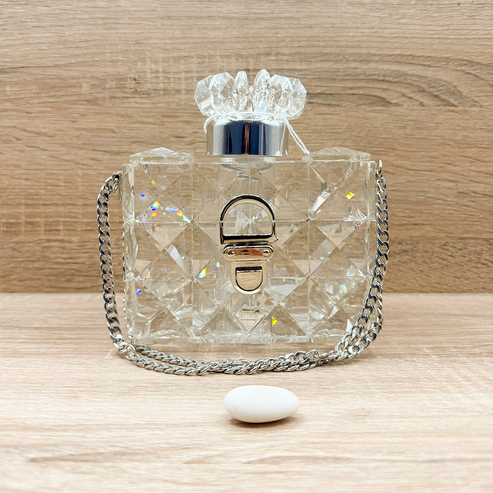 Borsetta Profumatore Elettrico in Cristallo Orchidea Bomboniere