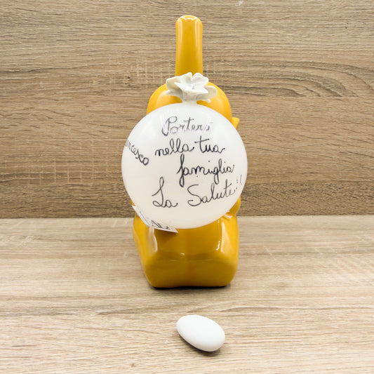 Lampada Elefante Arancione Con Frase Orchidea Bomboniere