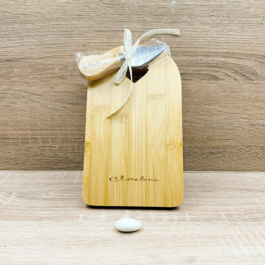 Tagliere Bamboo Piccolo con Coltellino Claraluna
