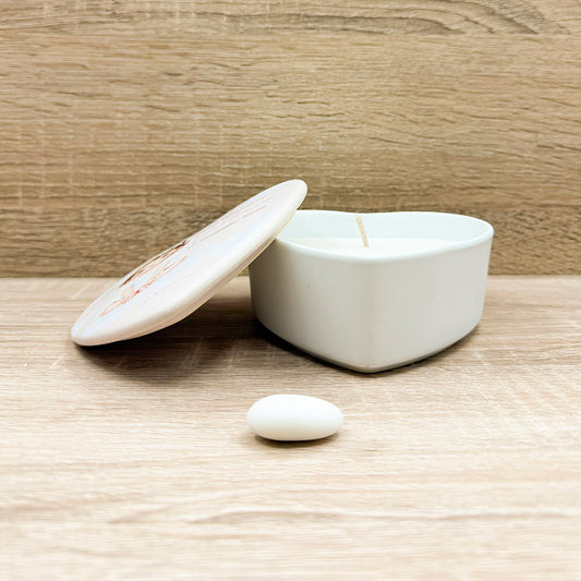 Candela Cuore Battesimo Bimba Claraluna