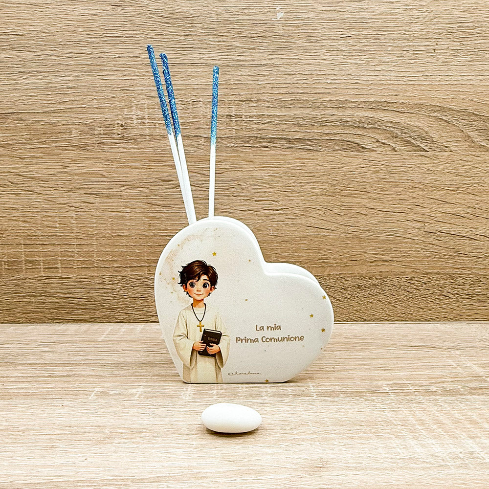 Profumatore Cuore Comunione Bimbo Claraluna