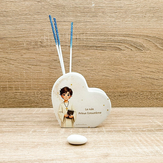Profumatore Cuore Comunione Bimbo Claraluna