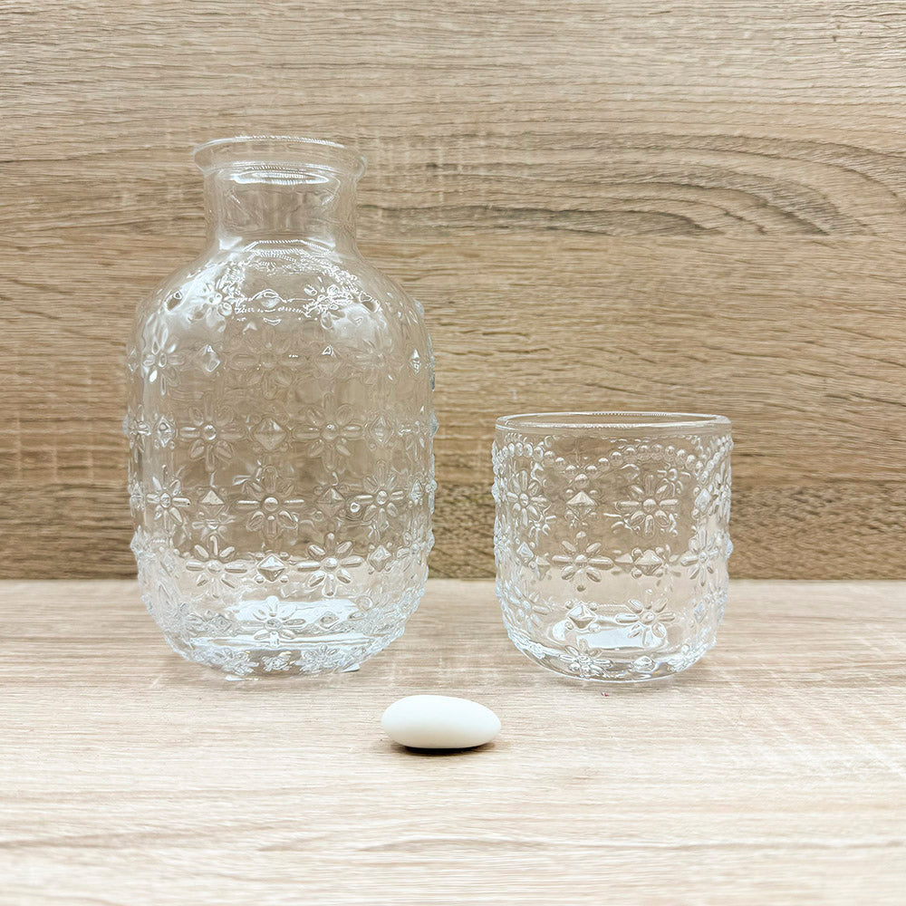 Caraffa con Bicchiere Verde Claraluna