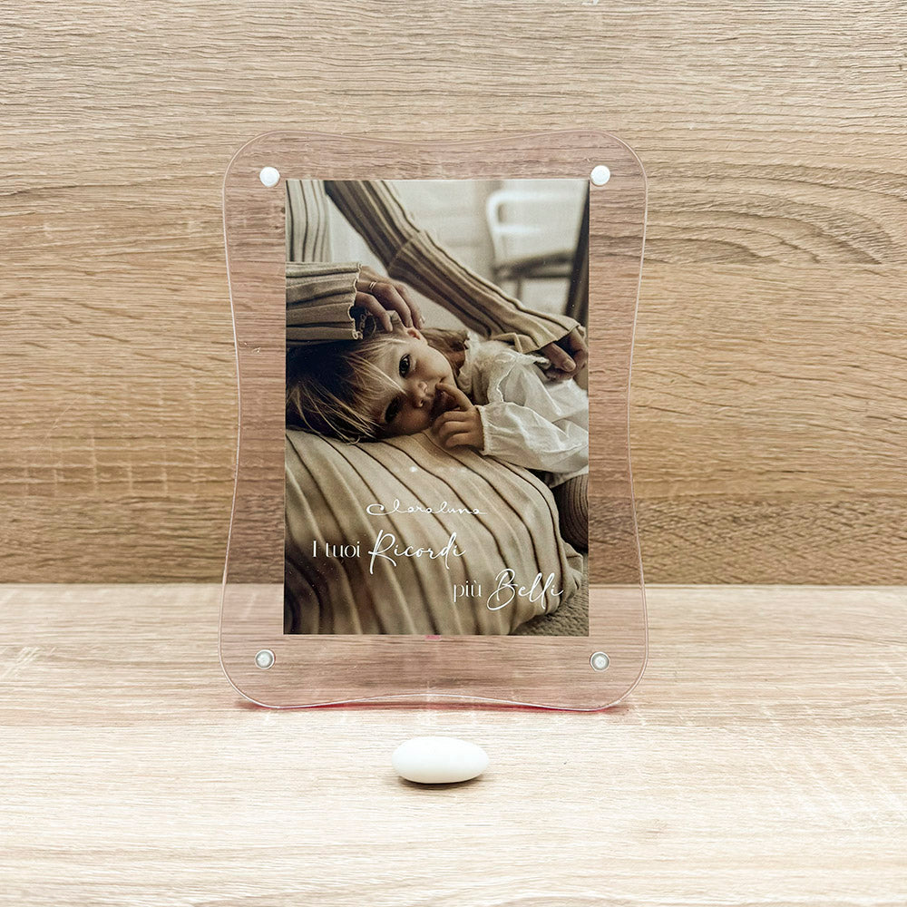 Portafoto Ondulato Rosa Claraluna