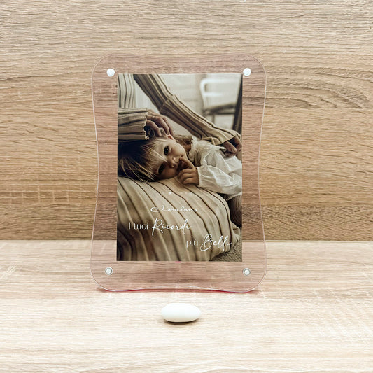 Portafoto Ondulato Rosa Claraluna