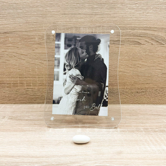 Portafoto Ondulato Bianco Claraluna