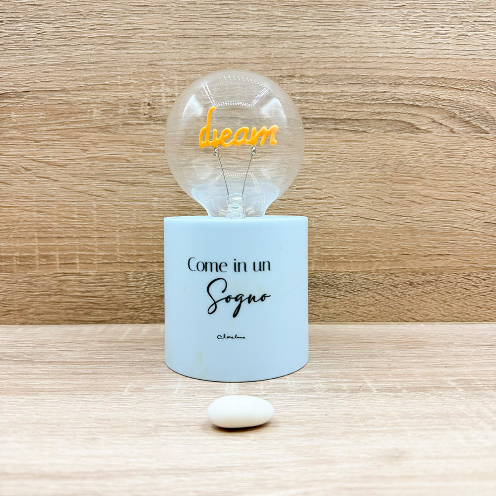 Lampada Led Azzurra " Dream " Claraluna