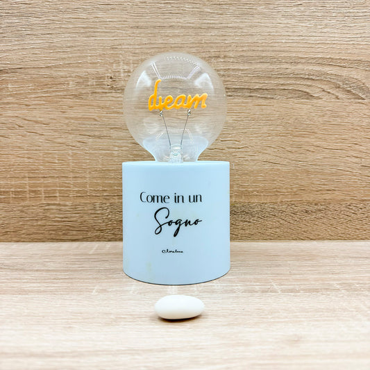 Lampada Led Azzurra " Dream " Claraluna