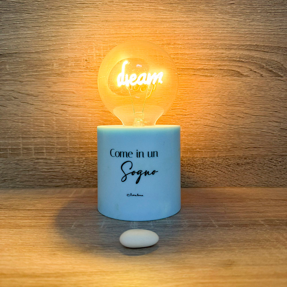 Lampada Led Azzurra " Dream " Claraluna